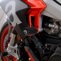 Tampons de protection R&G RACING Aéro noir - APRILIA Tuono 660