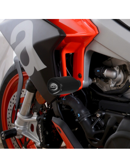 Tampons de protection R&G RACING Aéro noir - APRILIA Tuono 660