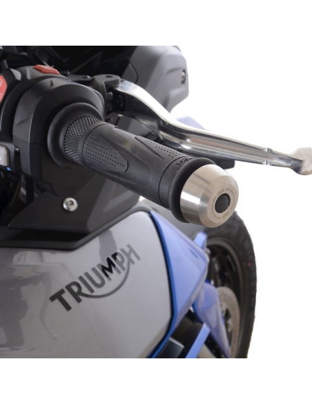 Embouts de guidon R&G RACING - inox - TRIUMPH 1200 SPEED TRIPLE RS / TRIUMPH 850 TIGER