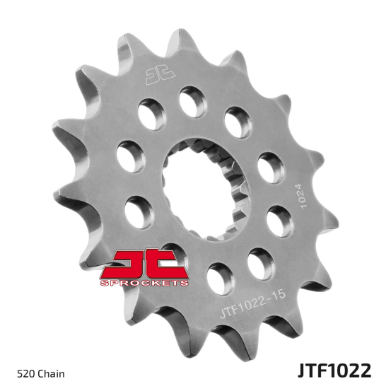 Pignon acier JT - 15 dents - Pas 520 - Réf JTF1022.15