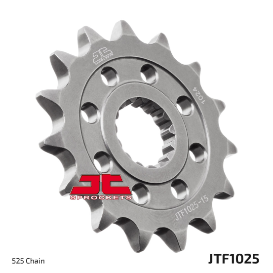 Pignon acier JT - 15 dents - Pas 525 - Réf JTF1025.15