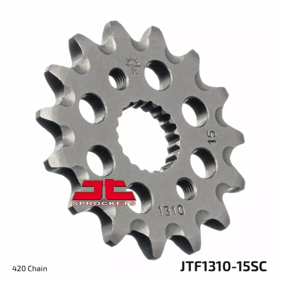 Pignon acier JT - 15 dents - Pas 420 - Réf JTF1310.15