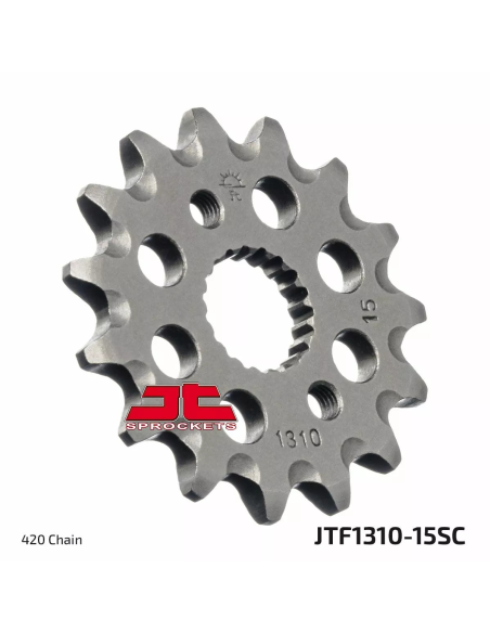 Pignon acier JT - 15 dents - Pas 420 - Réf JTF1310.15