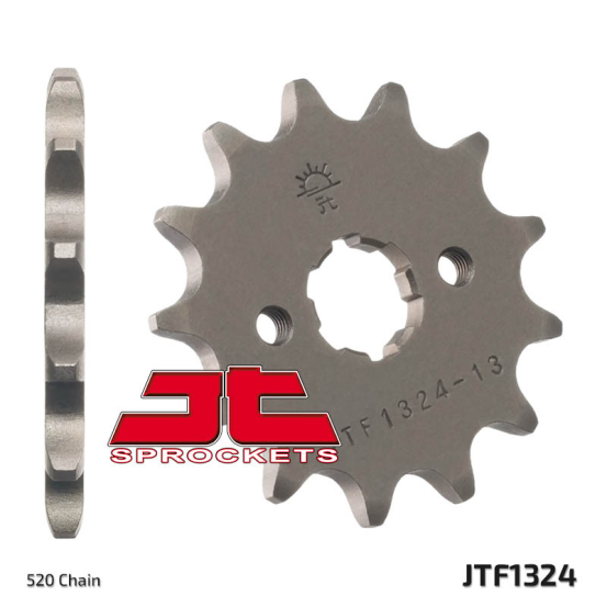 Pignon acier JT - 12 dents - Pas 520 - Réf JTF1324.12