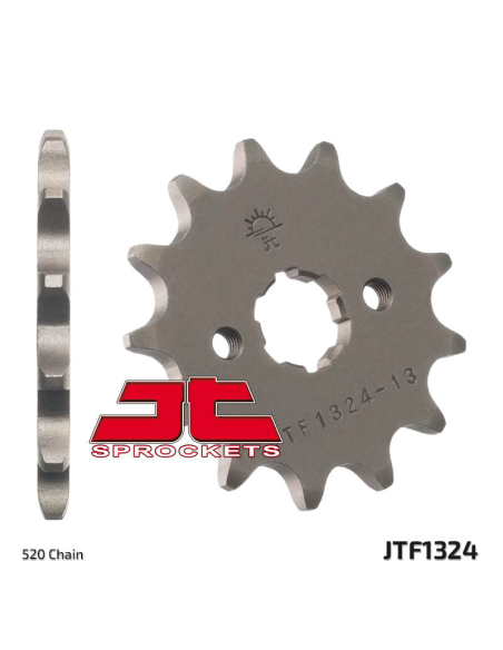 Pignon acier JT - 12 dents - Pas 520 - Réf JTF1324.12