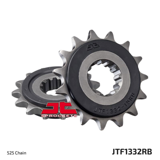 Pignon acier silencieux JT - 16 dents - Pas 525 - Réf JTF1332.16RB