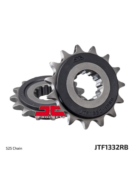 Pignon acier silencieux JT - 16 dents - Pas 525 - Réf JTF1332.16RB