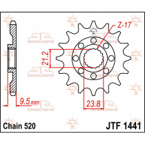 Pignon acier JT - 13 dents - Pas 520 - SUZUKI 450cc