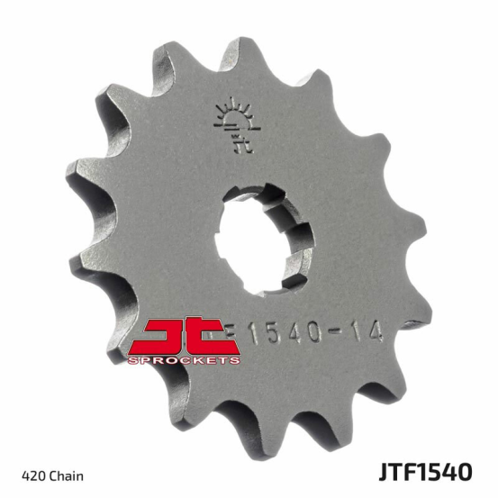 Pignon acier JT - 14 dents - Pas 420 - Réf JTF1540.14