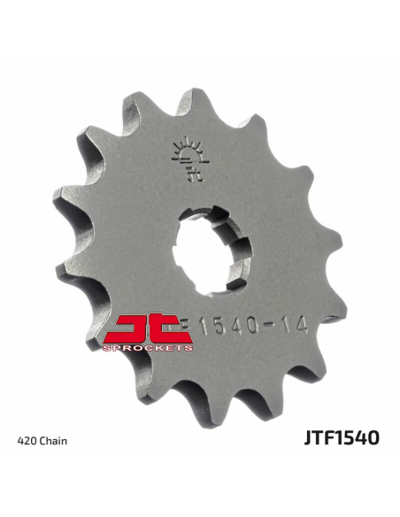 Pignon acier JT - 14 dents - Pas 420 - Réf JTF1540.14