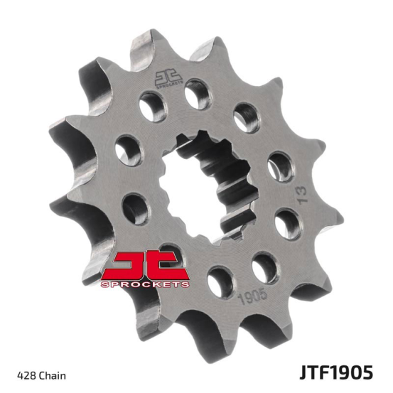 Pignon acier JT - 14 dents - Pas 428 - Réf JTF1905.14