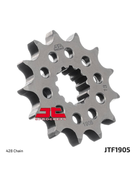 Pignon acier JT - 14 dents - Pas 428 - Réf JTF1905.14