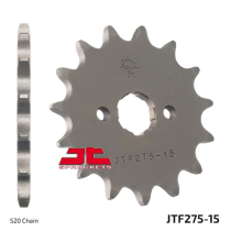 Pignon acier JT - 15 dents - Pas 520 - Réf JTF275.15