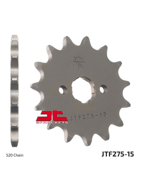 Pignon acier JT - 15 dents - Pas 520 - Réf JTF275.15