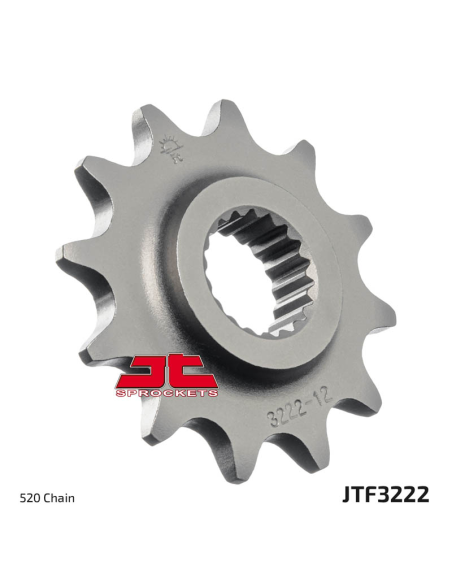 Pignon acier JT - 12 dents - Pas 520 - Réf JTF3222.12