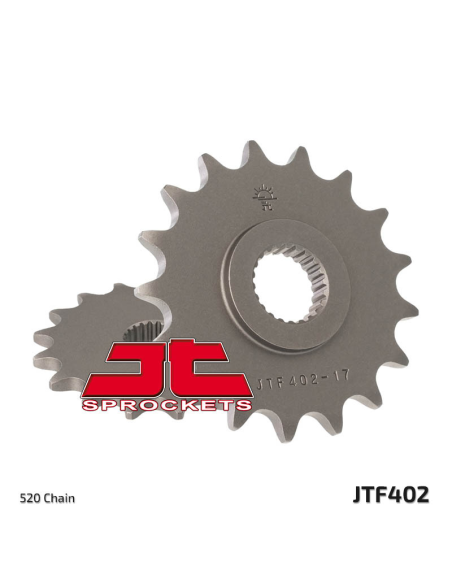 Pignon acier silencieux JT - 16 dents - Pas 520 - Réf JTF402.16RB