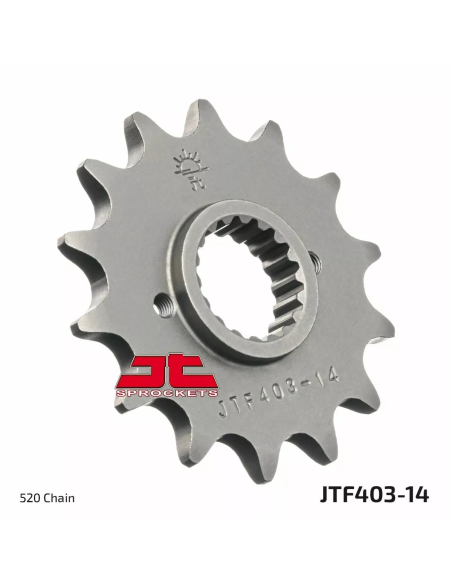 Pignon acier JT - 14 dents - Pas 520 - Réf JTF403.14