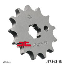 Pignon acier JT - 13 dents - Pas 428 - Réf JTF542.13