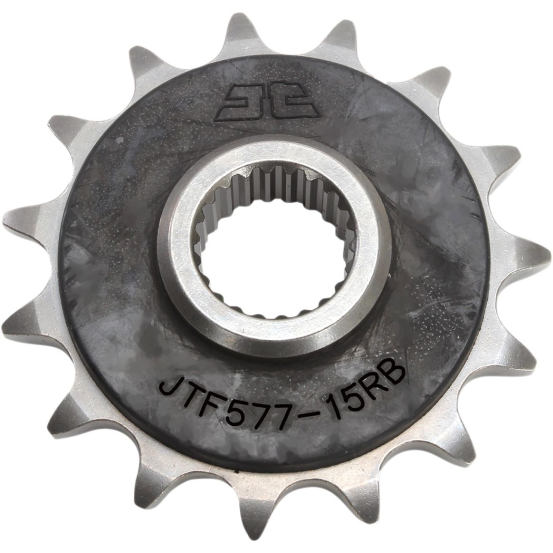 Pignon acier silencieux JT - 15 dents - Pas 520 - Réf JTF577.15RB