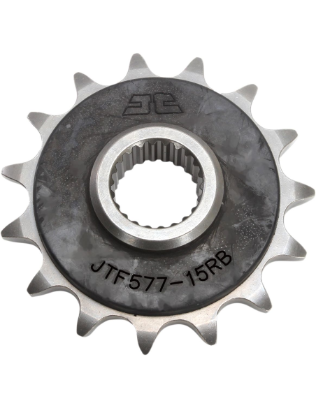 Pignon acier silencieux JT - 15 dents - Pas 520 - Réf JTF577.15RB