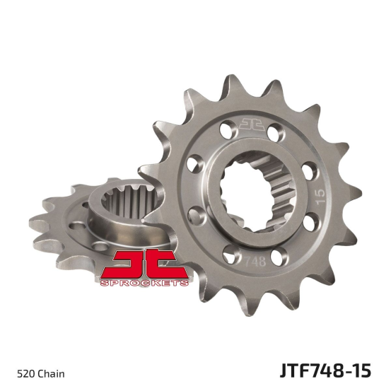 Pignon acier JT - 15 dents - Pas 520 - Réf JTF748.15