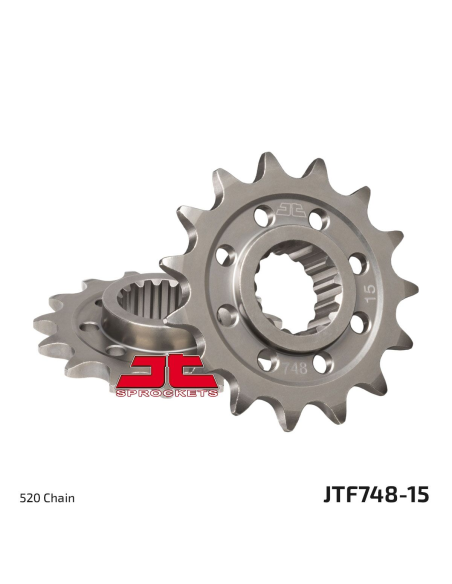 Pignon acier JT - 15 dents - Pas 520 - Réf JTF748.15