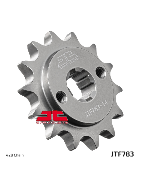 Pignon acier JT - 14 dents - Pas 428 - Réf JTF783.14
