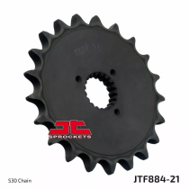 Pignon acier JT - 21 dents - Pas 530 - Réf JTF884.21