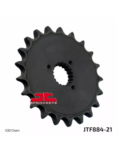 Pignon acier JT - 21 dents - Pas 530 - Réf JTF884.21
