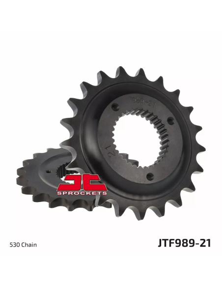 Pignon acier JT - 21 dents - Pas 530 - Réf JTF989.21