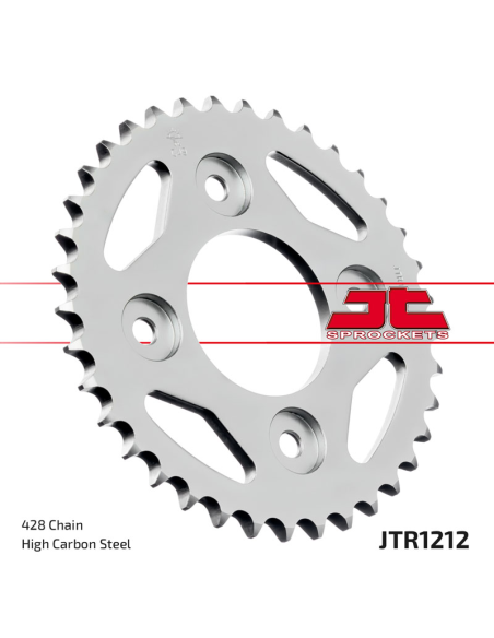 Couronne acier JT - 35 dents - Pas 428 - Réf JTR1212.35