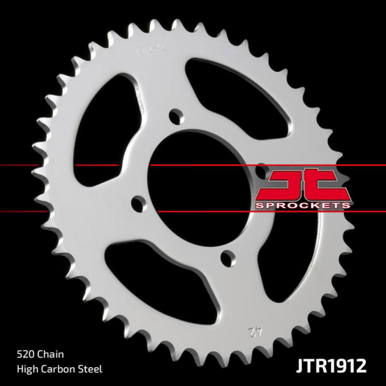 Couronne acier JT - 42 dents - Pas 520 - Réf JTR1912.42