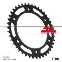 Couronne acier zinc noir JT - 42 dents - Pas 525 - Réf JTR6.42ZBK