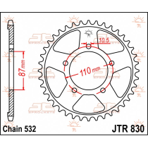 Couronne acier JT - 46 dents - Pas 532 - Réf JTR830.46