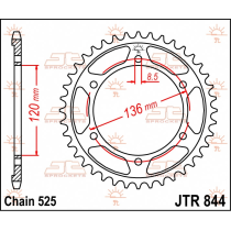 Couronne acier JT - 44 dents - Pas 525 - Réf JTR844.44