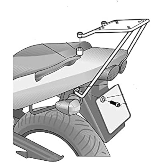 Support Top Case SHAD Top Master Kawasaki ZR7 / 7S 2001-2005