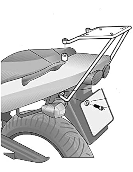 Support Top Case SHAD Top Master Kawasaki ZR7 / 7S 2001-2005