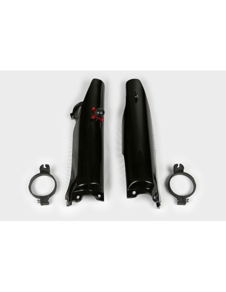 Protections de fourche + Kit départ - Noir - UFO Kawasaki 125 250 KX 2004-2008