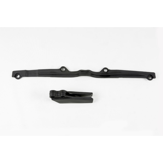 Kit guide chaîne + patin - Noir - UFO Kawasaki 125 250 KX 1997-2002