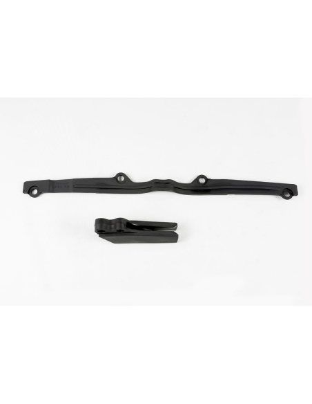 Kit guide chaîne + patin - Noir - UFO Kawasaki 125 250 KX 1997-2002