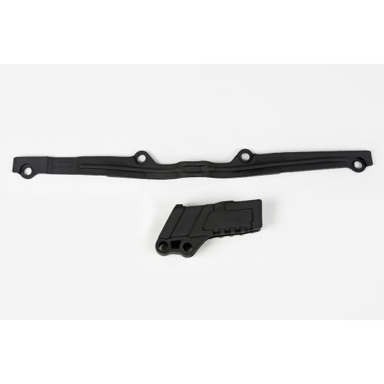 Kit guide chaîne + patin - Noir - UFO Kawasaki 125 250 KX 2003-2008