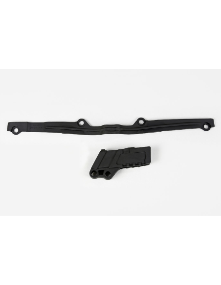 Kit guide chaîne + patin - Noir - UFO Kawasaki 125 250 KX 2003-2008