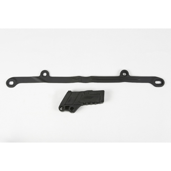 Kit guide chaîne + patin - Noir - UFO Kawasaki 250 KX-F 2004-2005
