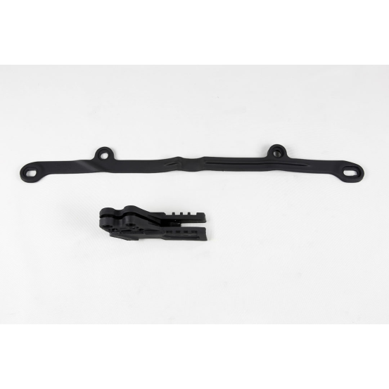 Kit guide chaîne + patin - Noir - UFO Kawasaki 250 KX-F 2006-2008