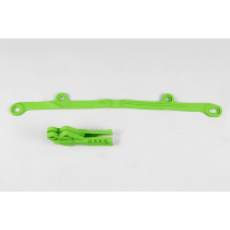 Kit guide chaîne + patin - Vert - UFO Kawasaki 250 KX-F 2006-2008