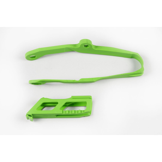 Kit guide chaîne + patin - Vert - UFO Kawasaki 250 KX-F 2017-2020