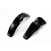 Kit Gardes boues Avant + Arrière - Noir - UFO Kawasaki 125 250 KX 1999-2002