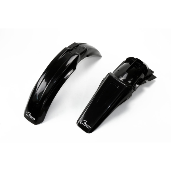 Kit Gardes boues Avant + Arrière - Noir - UFO Kawasaki 125 250 KX 1999-2002