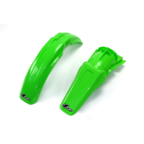 Kit Gardes boues Avant + Arrière - Origine - UFO Kawasaki 125 250 KX 1999-2002