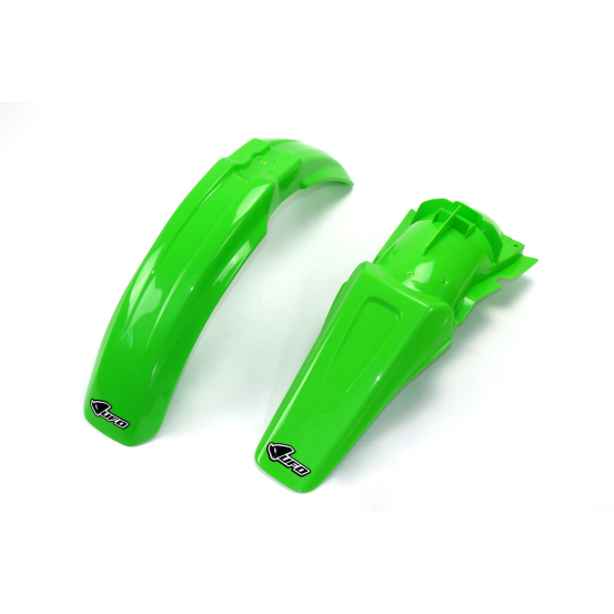 Kit Gardes boues Avant + Arrière - Origine - UFO Kawasaki 125 250 KX 1999-2002